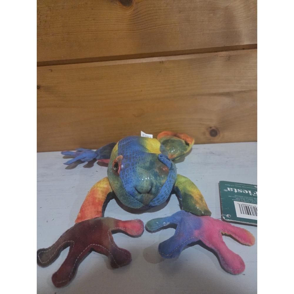 Clown Tree Frog Plush Fiesta Brand‎ Colorful Plush like New With Tags F41